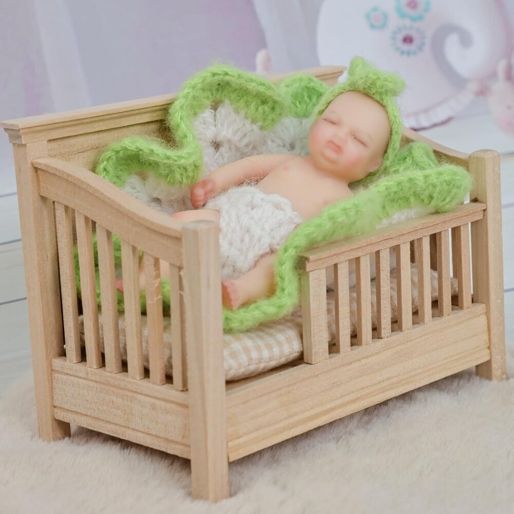 4inch Mini Platinum Silicone Reborn Baby Doll Full Body Stress Relief - Picture 3 of 7